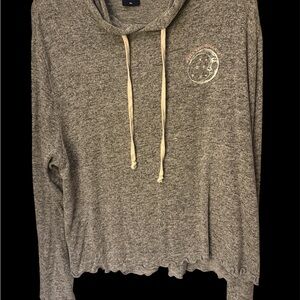 Spirit Jersey sold @ Disney !! Heathered Gray Hoodie with Drawstring